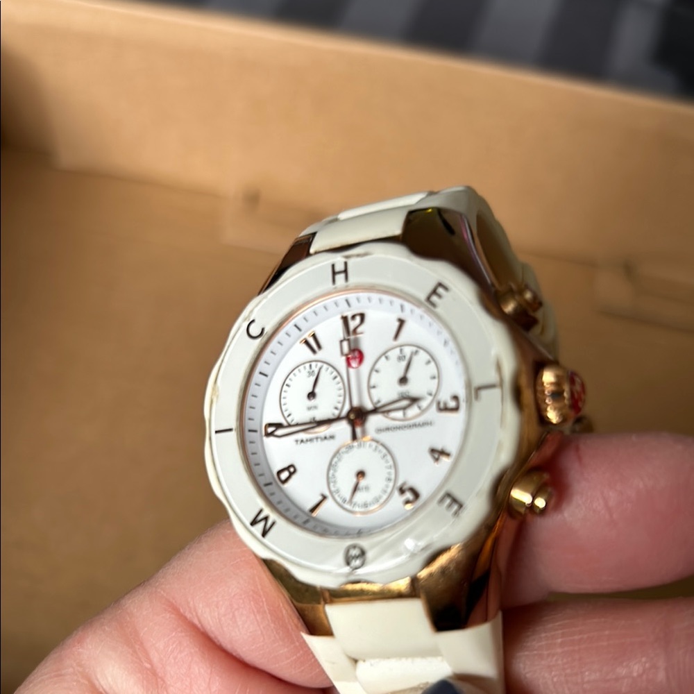 Michele Women's Watch - Rosegold and White - Picture 6 of 12